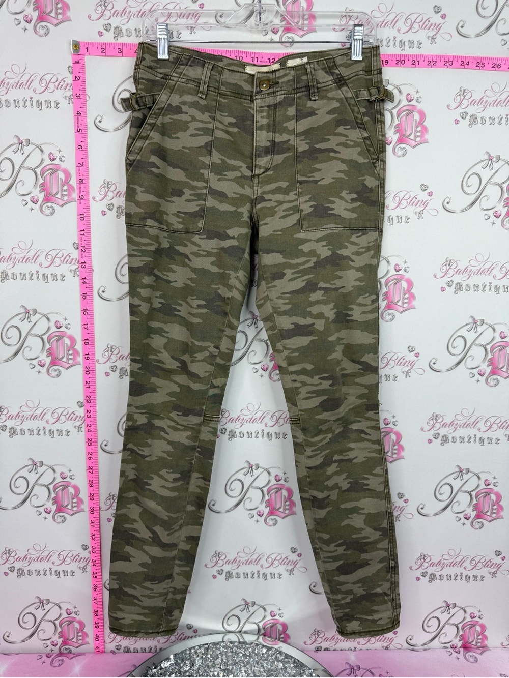 HEIHEI pants camouflage Camo Utility Pants - Olive Camo green